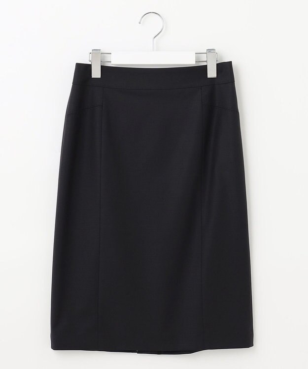 23区 【セットアップ対応】ファインネスウール タイト スカート ブラック系