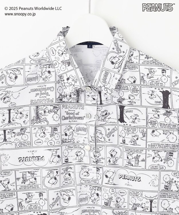 23区GOLF 【WOMEN】『PEANUTS』コラボ　アメコミ柄ポロシャツ ホワイト系5