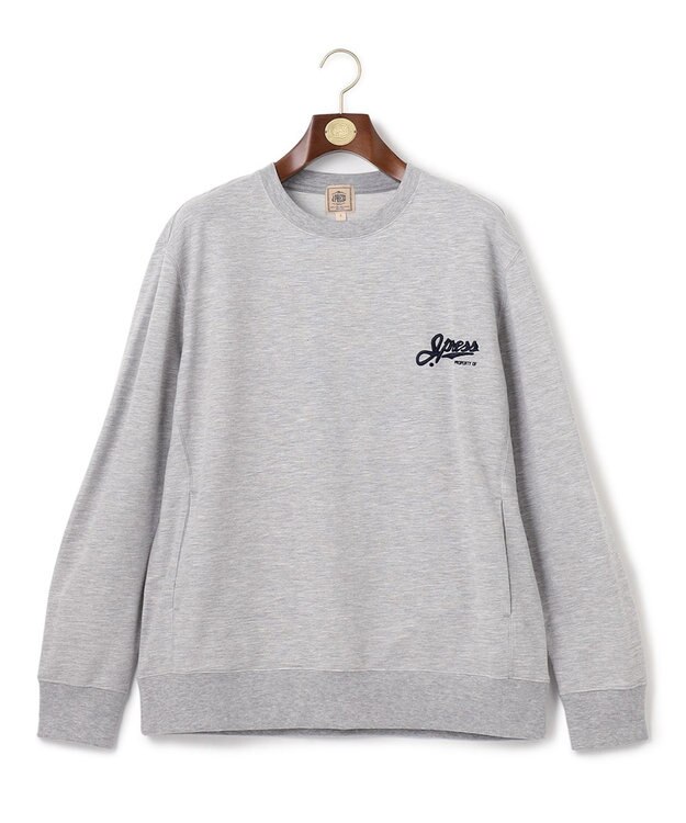 J.PRESS MEN インレージャージー ロゴトレーナー ライトグレー系