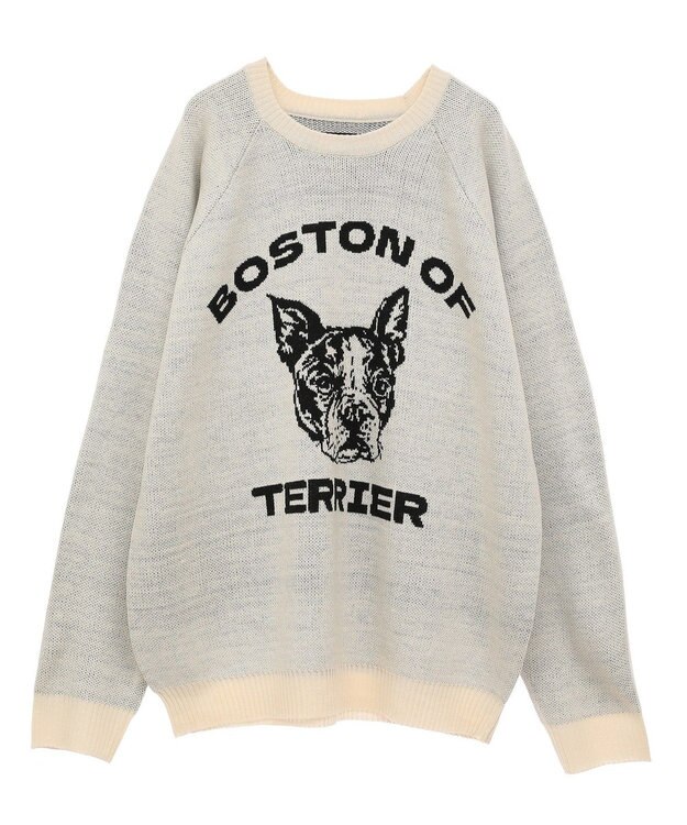 CRAFT STANDARD BOUTIQUE 【ユニセックス】アニマルジャガードニット Ivory