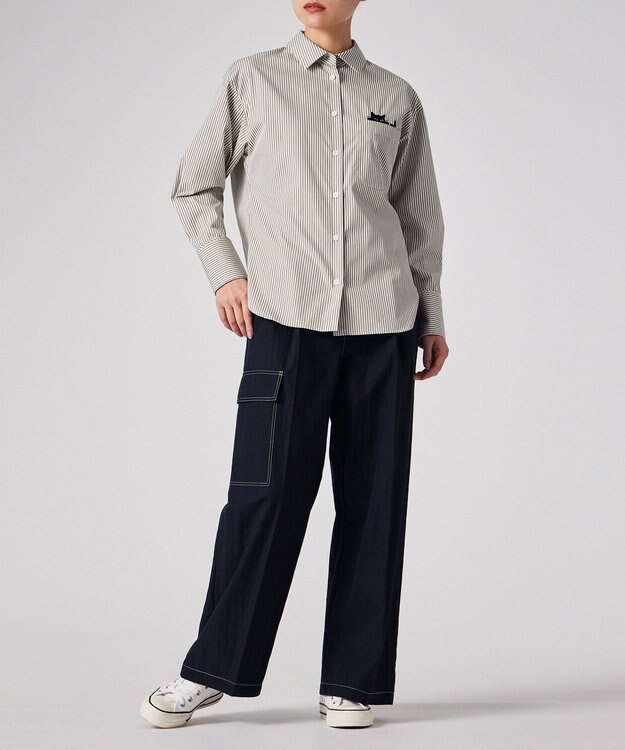 Paul Smith ツイル カーゴパンツ ネイビー