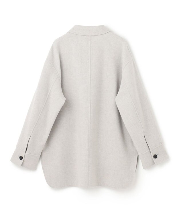 BEIGE， GRASSE / ステンカラーリバーショートコート L Gray