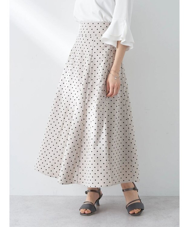 earth music&ecology バックレースアップスカート Dot