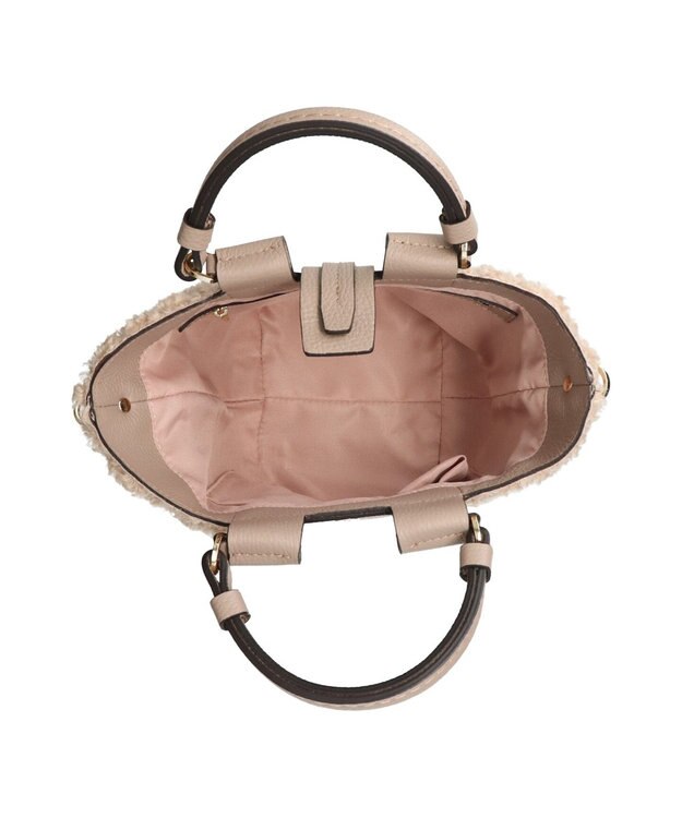 INTER-CHAUSSURES 【LORISTELLA】異素材コンビハンドバッグ オークコンビ