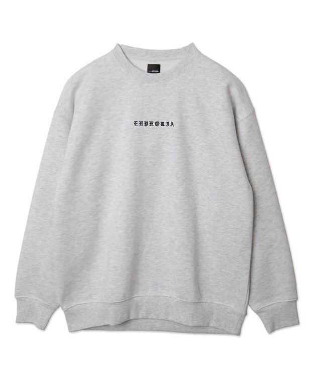 WEGO 【ユニセックス着用ITEM】アーチバックロゴグラフィックプルオーバー アッシュグレー