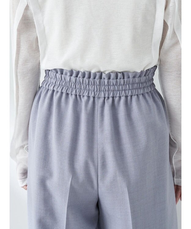 earth music&ecology リネンライクワイドパンツ Grayish Blue