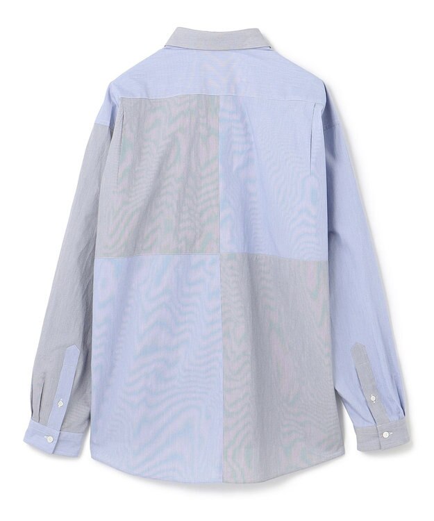 JOSEPH HOMME コットンナイロンブロック　シャツ スカイブルー系3