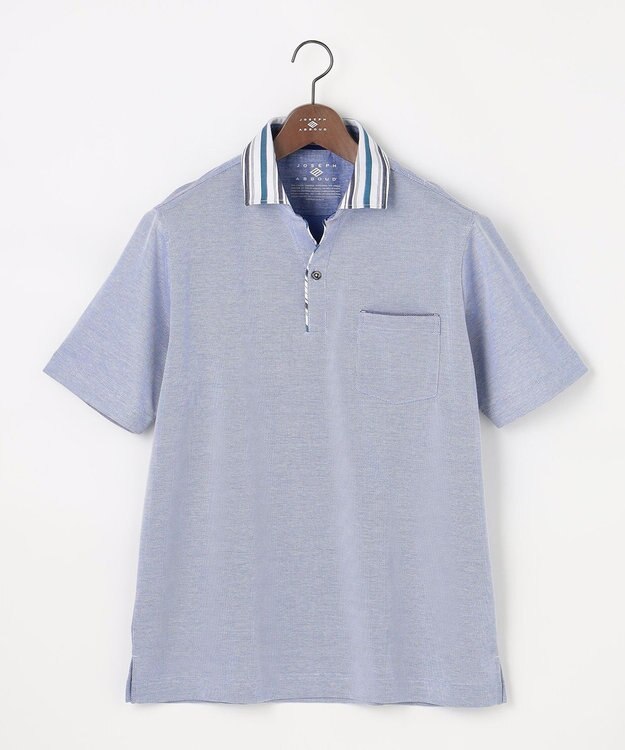 JOSEPH ABBOUD 【愛されて21年！オーガニックコットン使用】ダディ ポロシャツ サックスブルー系