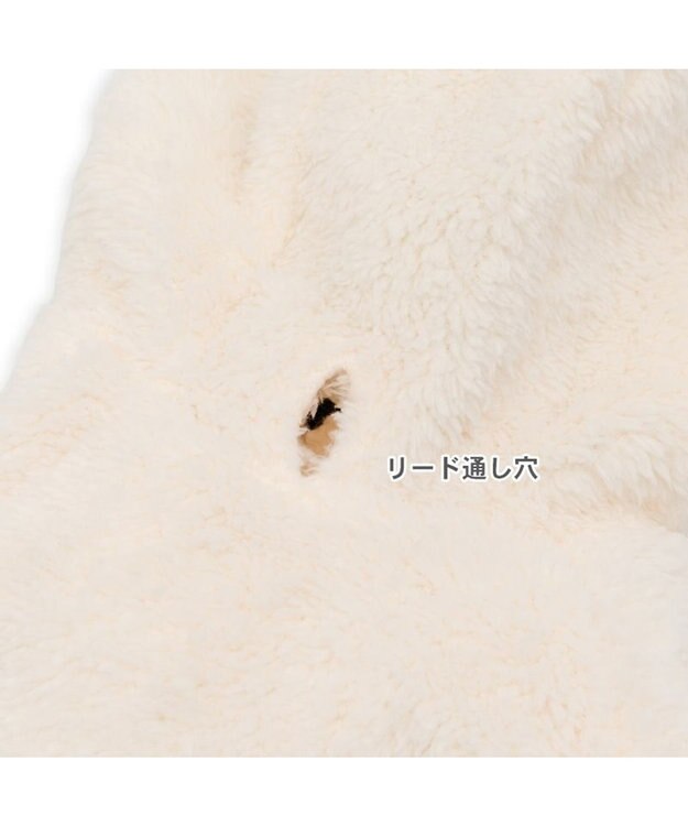 PET PARADISE Lee ボア フリース パーカー 小型犬 オフホワイト