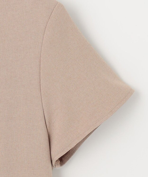 ANY SIS 【WEB・一部店舗限定】リネンライクポリエステル ワンピース モカ