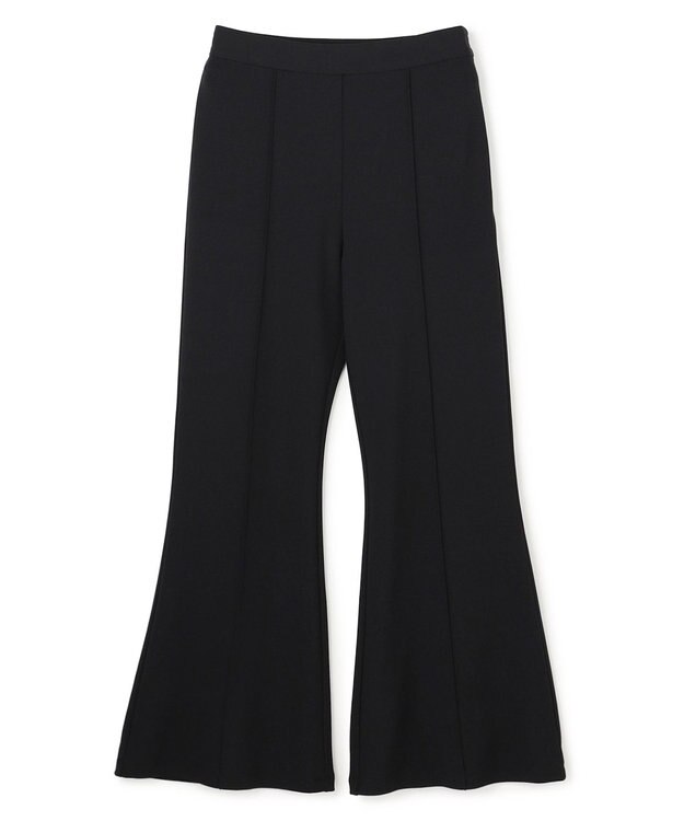 uncrave ジョーゼットダブルジャージー フレアパンツ ブラック