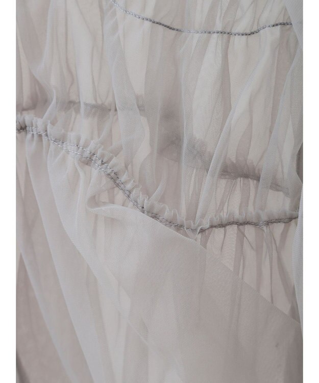 CRAFT STANDARD BOUTIQUE チュール２ｗａｙカーディガン Gray