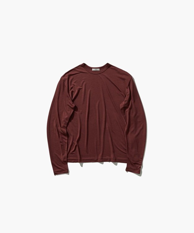 ATON MODAL SILK JERSEY | クルーネックプルオーバー RED