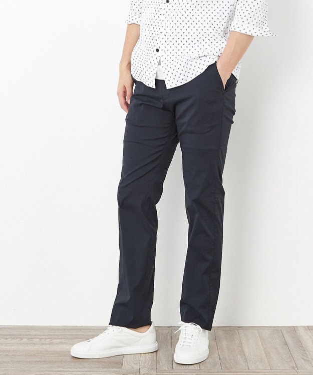 JOSEPH ABBOUD 【ECO撥水】オーガニックハイパワーストレッチパンツ ネイビー系