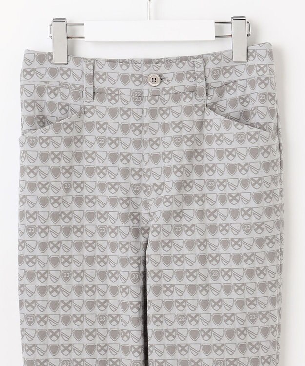 23区GOLF 【WOMEN】エンブレム柄ジャガードスキニーパンツ ライトグレー系5