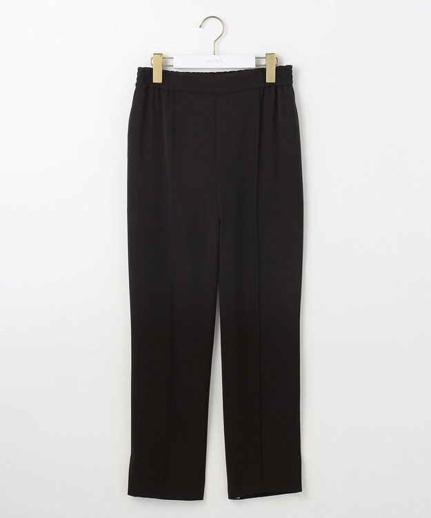 ANY SIS 【撥水・接触冷感・UVカット】コンフォートイージー テーパードパンツ ブラック