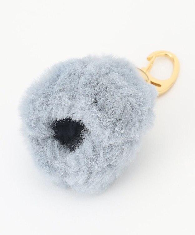 23区GOLF ギフトにも最適【WOMEN】ファー ボールポーチ スカイブルー系