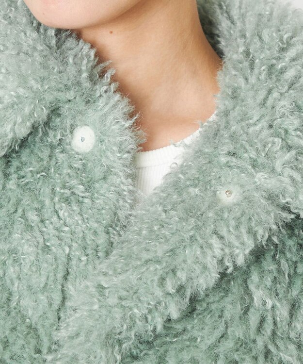 NAVE 【Nave】ニードルボア クロップド ジャケット ミント系