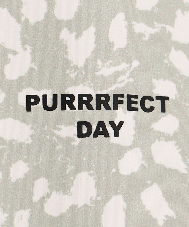 PW CIRCULUS 【WOMEN】【ストレッチ/UVケア】アニマルプリント ロゴ モックネック シャツ ホワイト系5