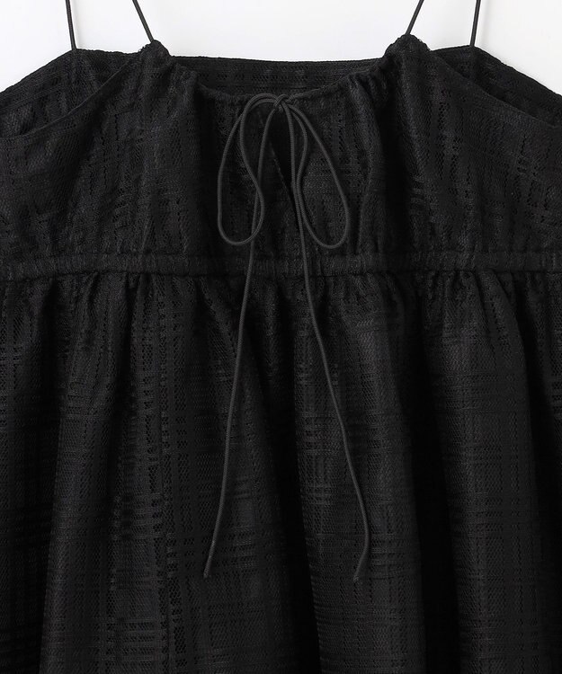 ANY SIS L 【洗える】ラッセルレース キャミソール ブラック