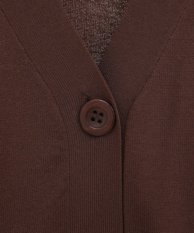 Green Parks フレンチスリーブカーディガン Brown