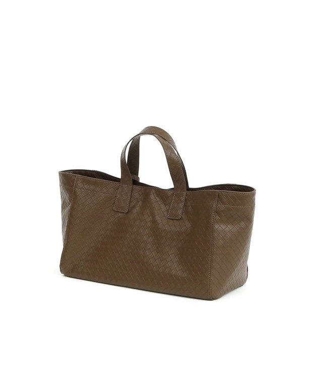 UNBILLION カシュカシュ cachecache / メッシュエンボス横長ショッパートート チョコ