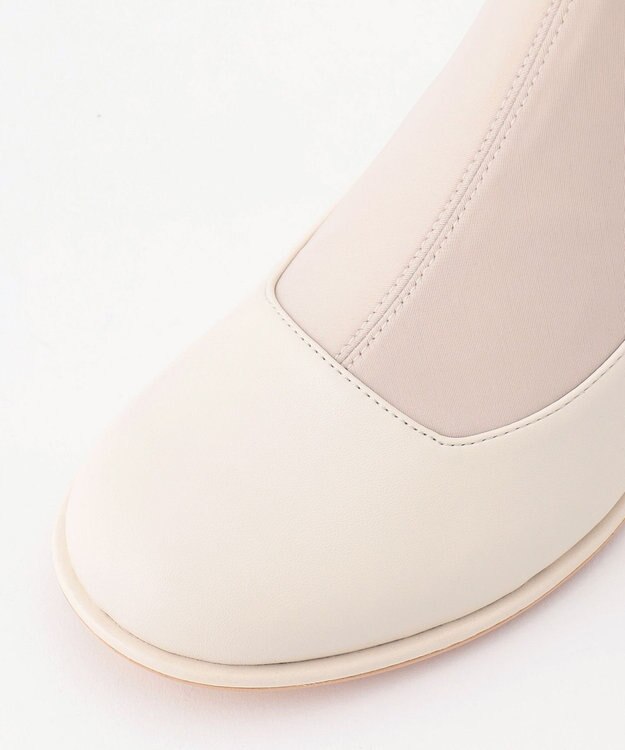 TOCCA BACK RIBBON SHORTBOOTS ショートブーツ アイボリー系