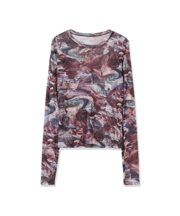 Chacott Chacott BALANCE EnergyWave メッシュTシャツ アンティックローズプリント