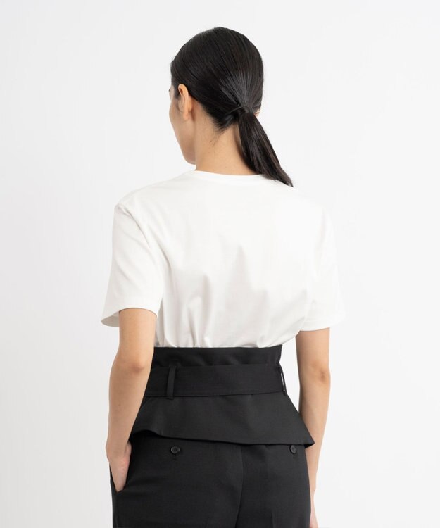 23区 L 【エステータ】ウールダブルクロス カマーバンド ブラック系