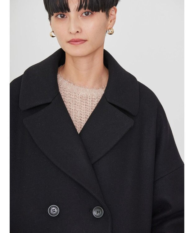 AMERICAN HOLIC 【匠】ドロップショルダーチェスターＢＩＧコート Black