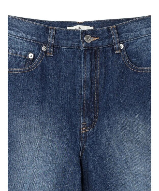 earth music&ecology センタープレスデニムパンツ Indigo