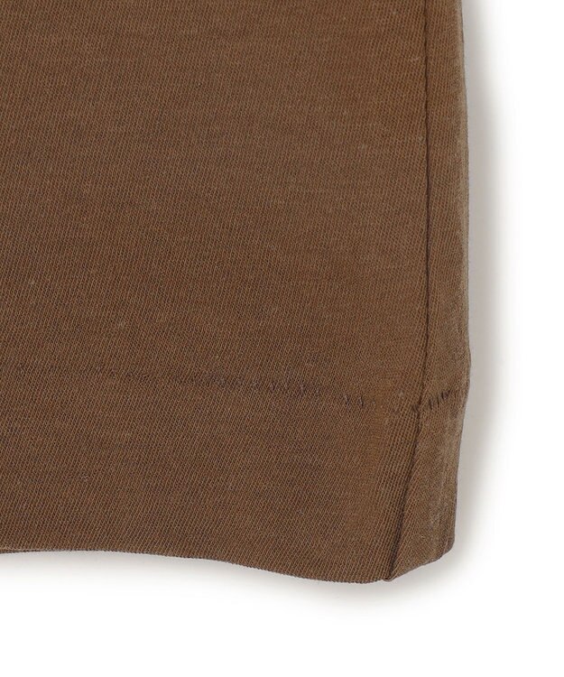 BEIGE， 【BEIGE,ecru/WEB限定・洗える】FINE DRY TOUCH / ねじりデザインコットンオーバーサイズTシャツ Brown