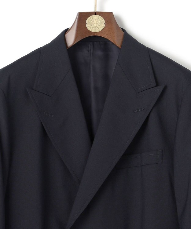 J.PRESS MEN 【J.PRESS ORIGINALS】【UNISEX】Wool Polyester Stretch Toropical 4B Blazer / Baggy-Fit ネイビー系