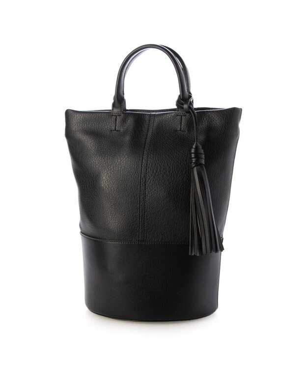 UNBILLION カシュカシュ cachecache / タッセル付きバケツ2wayバッグ ブラック