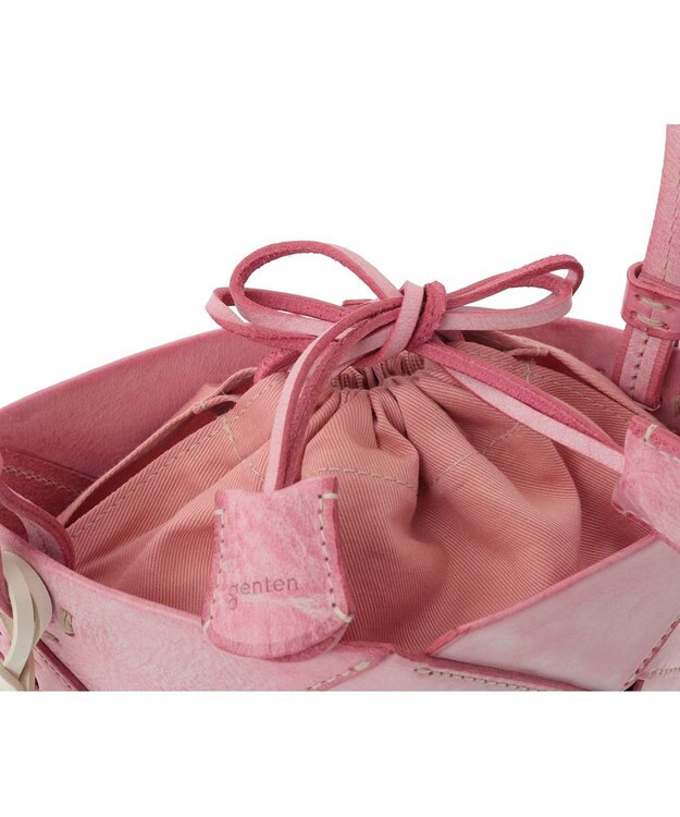 genten フラッターバスケット ショルダーバッグ サクラピンク