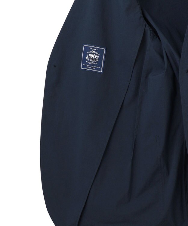 J.PRESS MEN 【J.PRESS ORIGINALS】【UNISEX】Nylon Polyurethane Dray Stretch No Collar Jacket ネイビー系