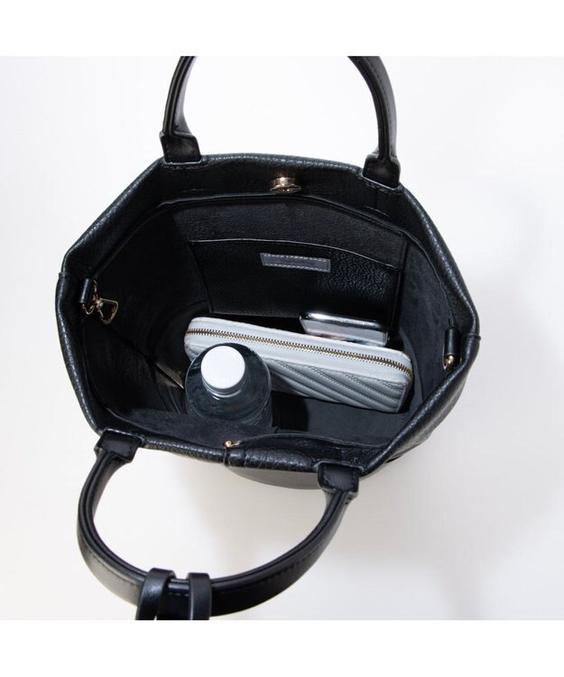 UNBILLION カシュカシュ cachecache / タッセル付きバケツ2wayバッグ ブラック