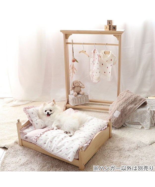 PET PARADISE ペットパラダイス 犬用 木製 ハンガー3個セット 小型犬 茶