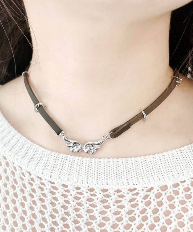 WEGO LキラモチーフPUチョーカー 柄1