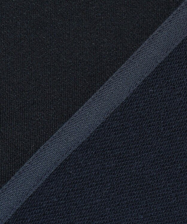 23区 【先行予約】シャイニーコットンテリー ハーフジップ スウェット ネイビー系