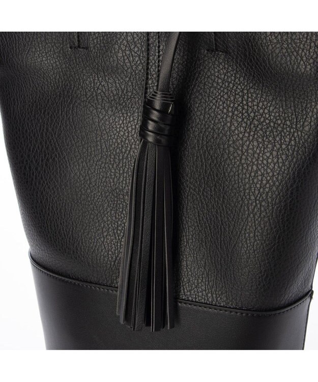 UNBILLION カシュカシュ cachecache / タッセル付きバケツ2wayバッグ ブラック