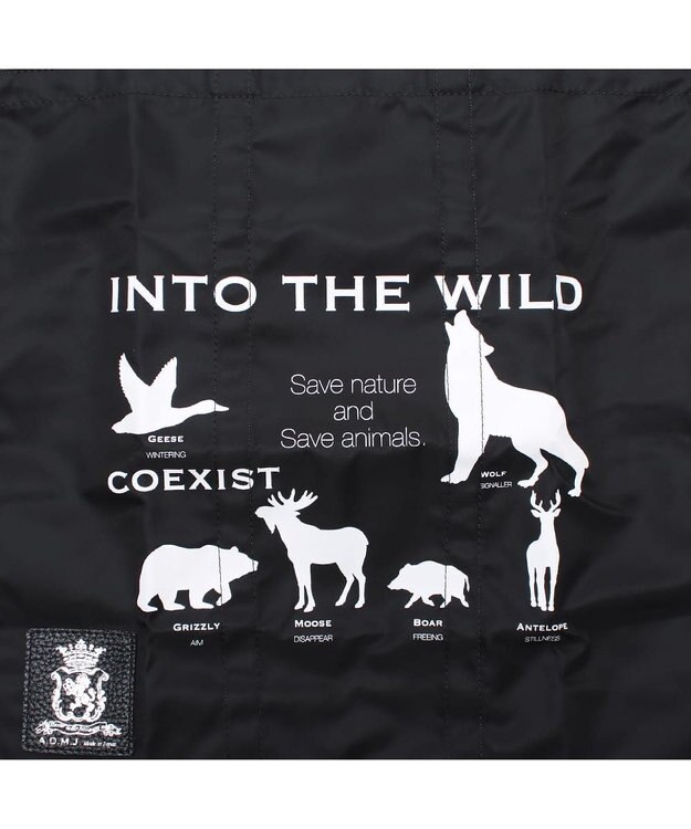 A.D.M.J. 【高密度ナイロン】デービス/オリタタミバッグM BLACK