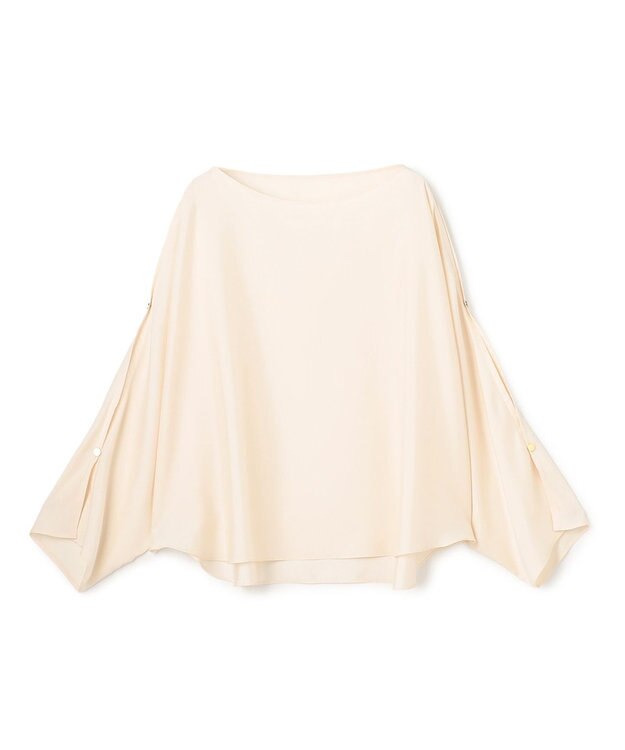 BEIGE， PERIDOT / 2WAYスリーブ ドレープブラウス Ecru