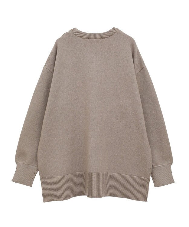 AMERICAN HOLIC サイドポケットロングニットプルオーバー Mocha