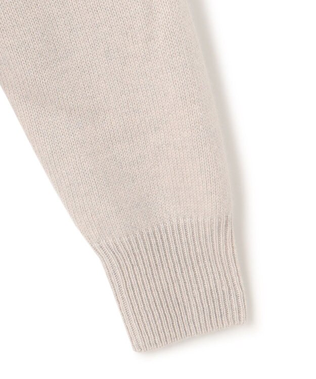 J.PRESS MEN カシミア サドルショルダー クルーネック ニット ライトグレー系