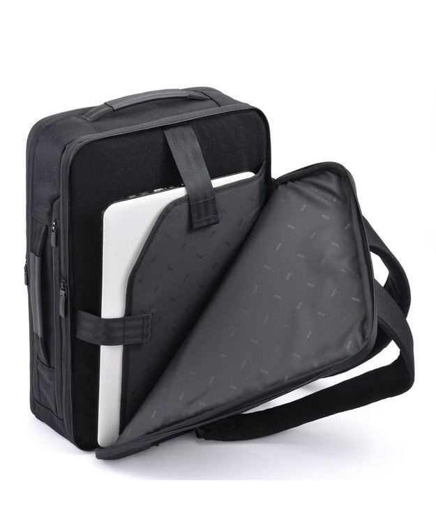 ACE BAGS & LUGGAGE 【容量拡張】 ace. ガジェタブルSF ビジネスリュック B4サイズ 15.6インチPC収納 ２気室 68785 エース ブラック
