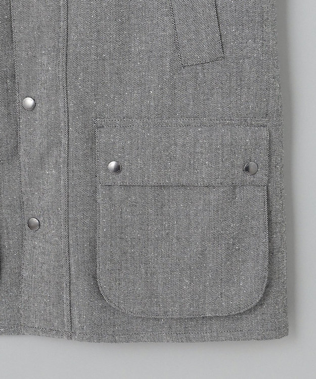 GOTAIRIKU 【山栄毛織】ウール×シルクハンティングジャケット ライトグレー系8