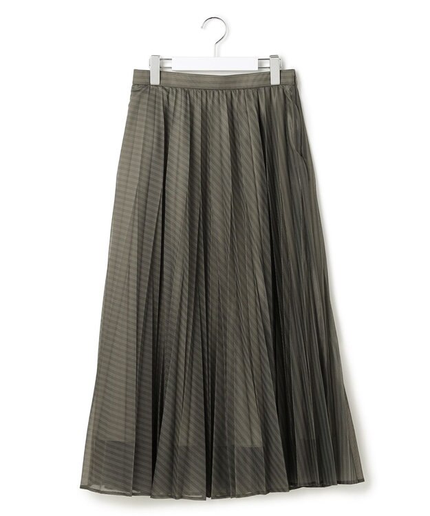 ICB カールマイヤープリーツ スカート スティールカーキ