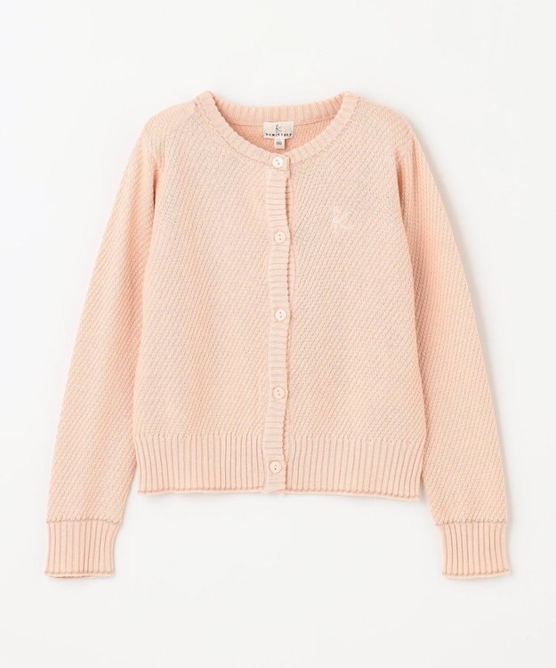組曲 KIDS 【110-140㎝】クラシック カーディガン ピーチ系