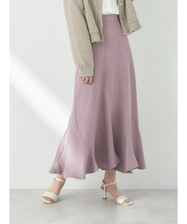 earth music&ecology エアリーエスカルゴスカート Pink